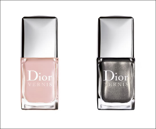 Dior Vernis in Pink Ballet (184)   Dior Vernis in Silver Pearl (604)