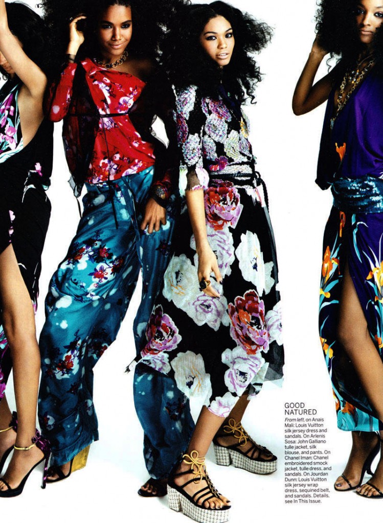 Vogue US March 2011. Tamsiaodžiai pasitinka pavasarį