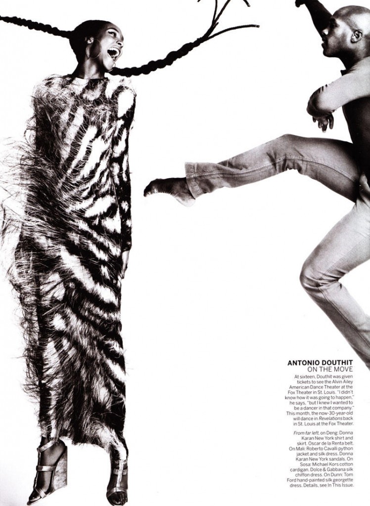 Vogue US March 2011. Tamsiaodžiai pasitinka pavasarį