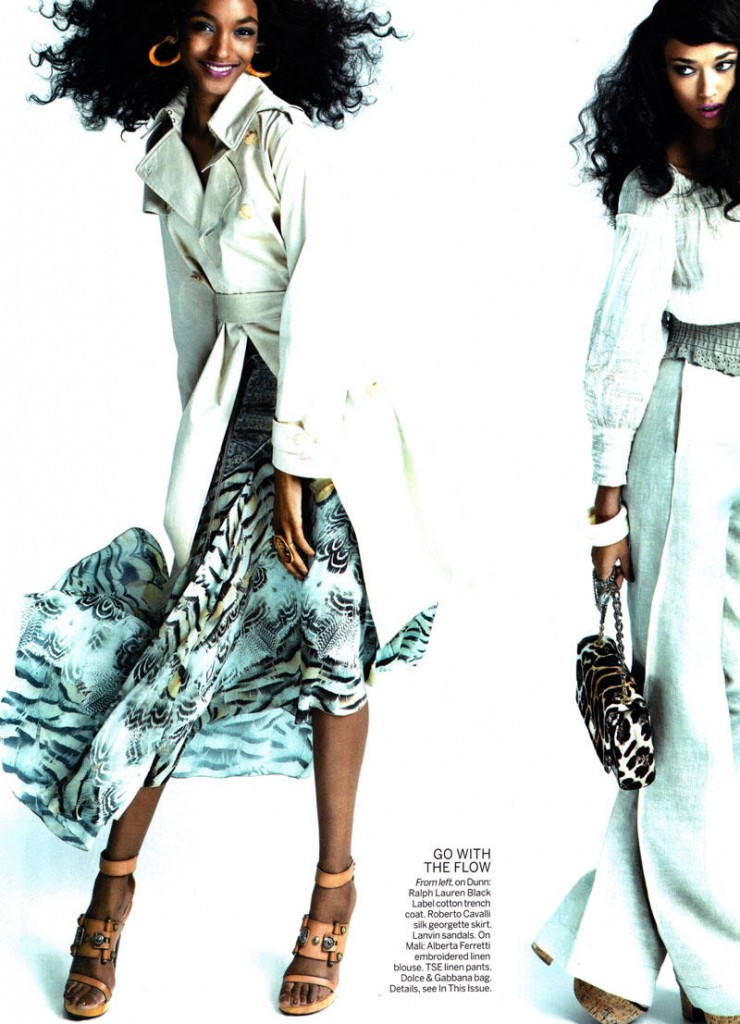 Vogue US March 2011. Tamsiaodžiai pasitinka pavasarį