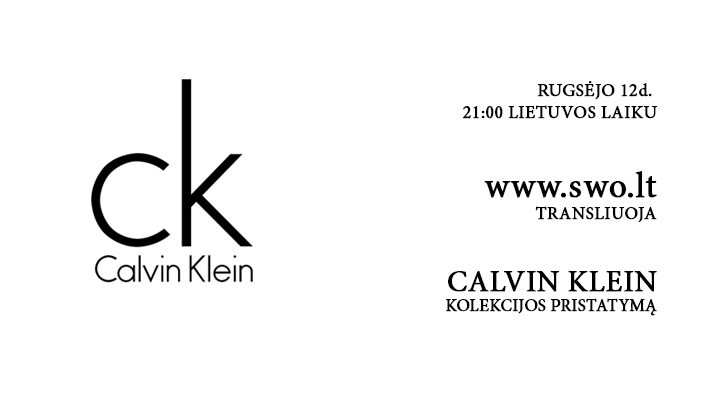 Tiesioginė Calvin Klein kolekcijos transliacija. SS 14