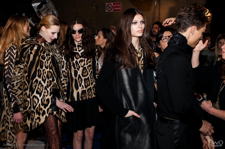 Roberto Cavalli f/w 2013- backstage