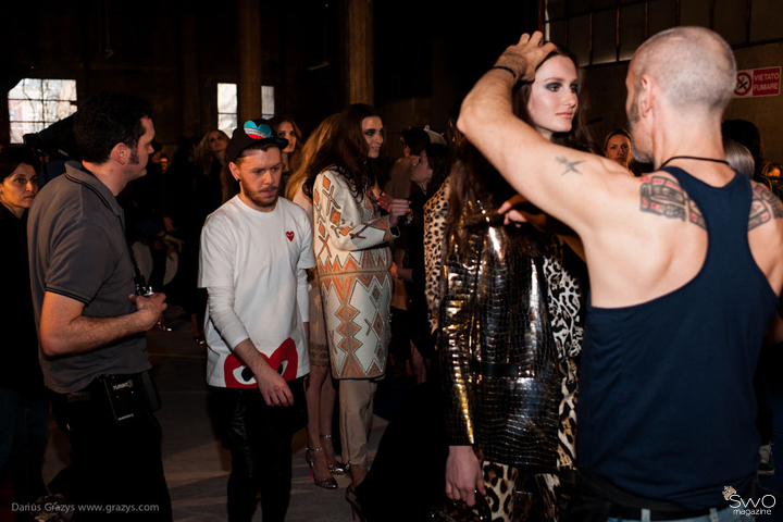 Roberto Cavalli f/w 2013- backstage