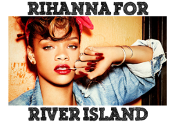 Rihanna kurs drabužius River Island tinklui