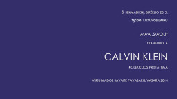 Tiesioginė Calvin Klein kolekcijos transliacija!