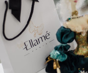 Elegantiškai pristatytos prabangios šilkinės ,,Ellamé“ veido kaukės