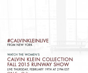 Tiesioginė Calvin Klein Collection FW 15/16 kolekcijos transliacija per SwO.lt!