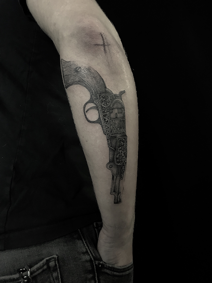 Tomo Grubliauskio tatuiruotė