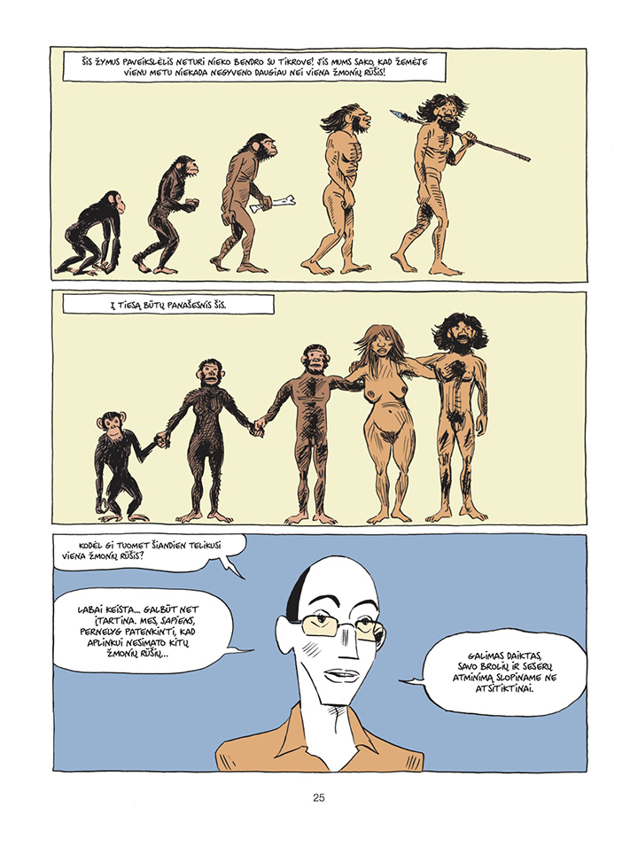 Y. N. Harari bestseleris „Sapiens“ evoliucionavo į istorinį komiksą